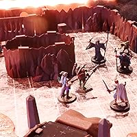 Vista 4 de Dirt Cheap Dungeons Ogre Cavern Set - Kit modular de 616 piezas de megacuevas - 28 pies de paredes lineales para cuadrícula de 1 pulgada TTRPG