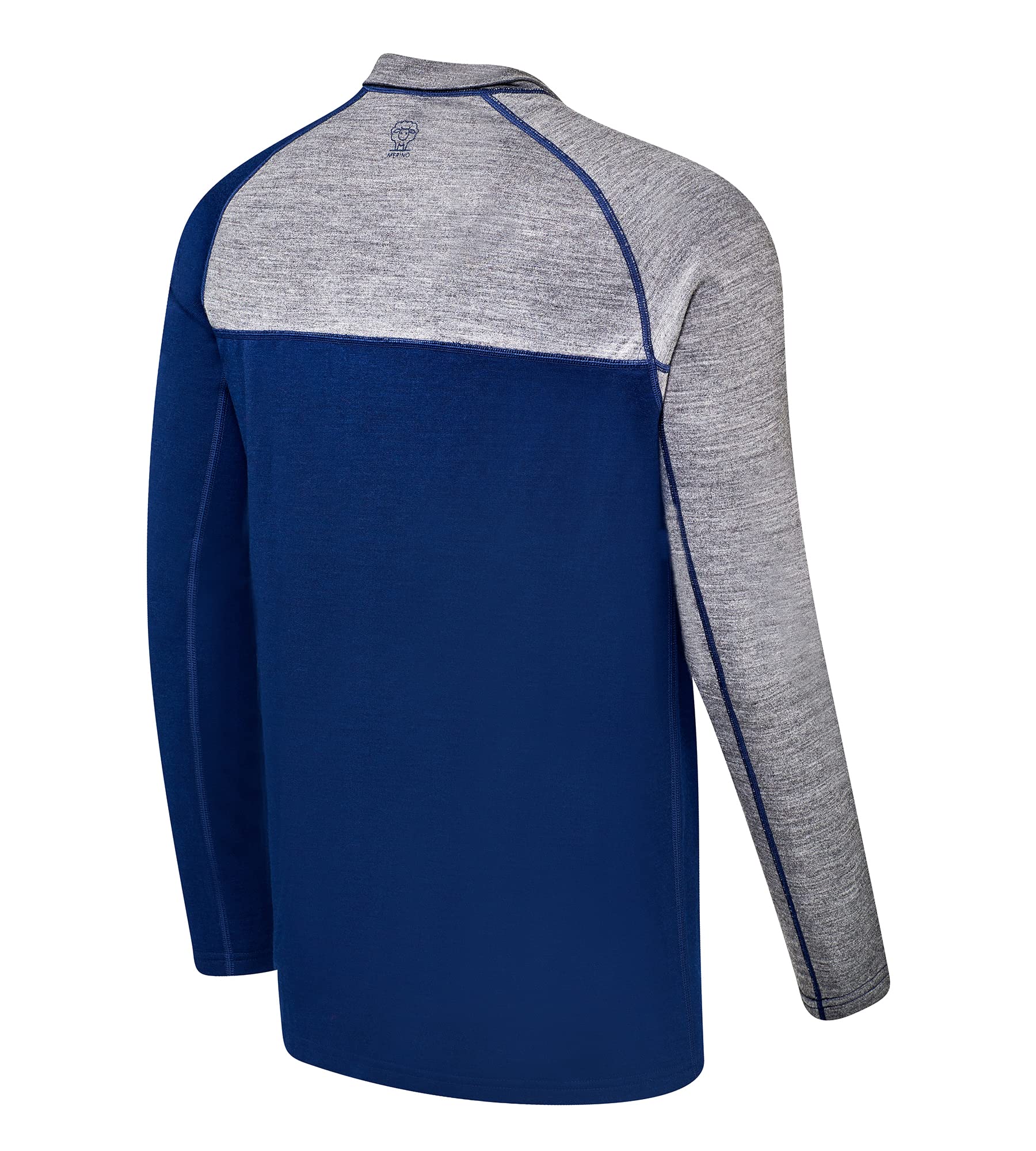 Black Crevice Jersey con Cuello Largo de Merino para Hombres I Suéter de esquí I Polerón para Hombres de 70% Lana Merino y 30% PES I Jersey termorregulador Libre de mulesing