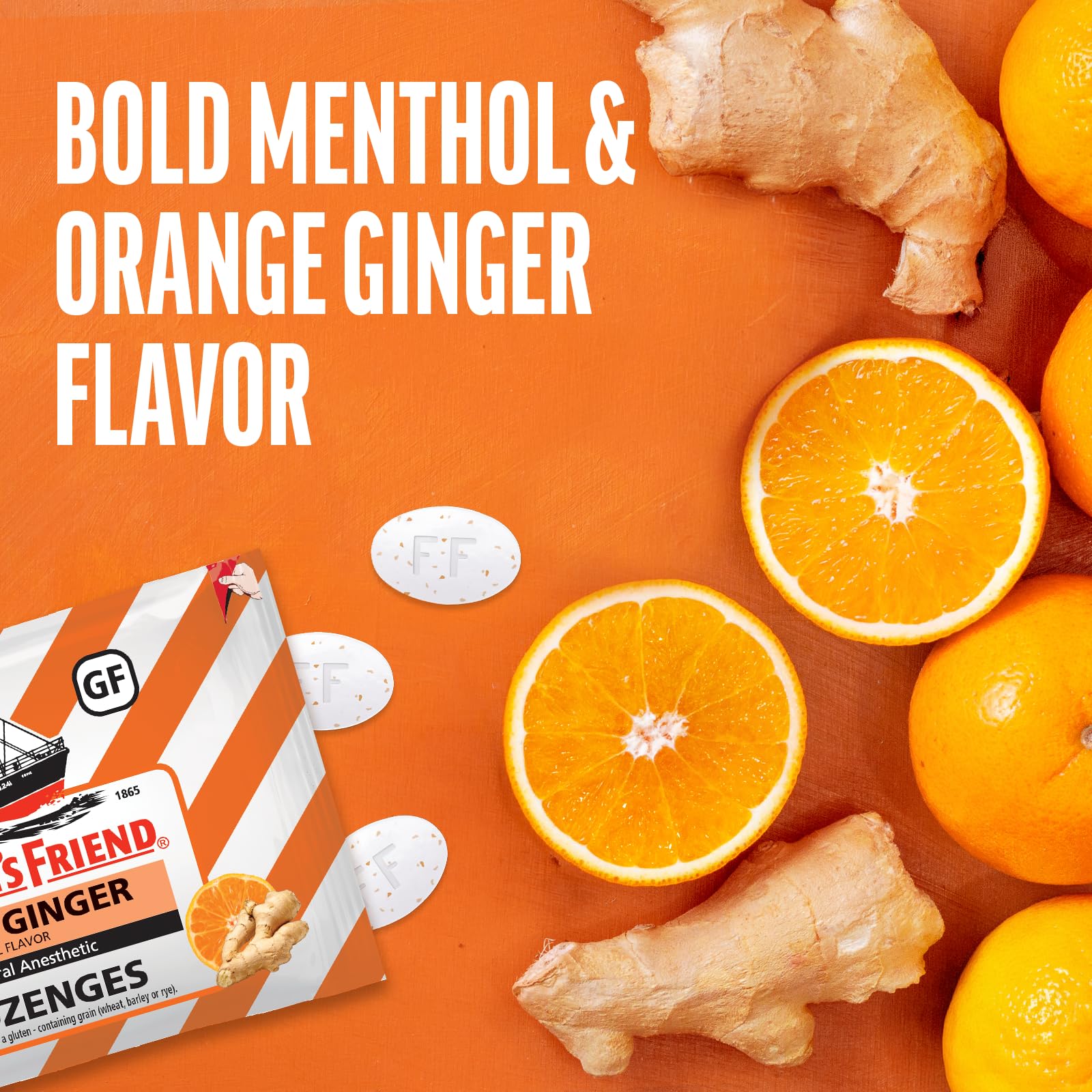 Fisherman's Friend Sugar Free Orange Ginger Cough Drops, 20 Drops x 8 Pack — Amazon image 4