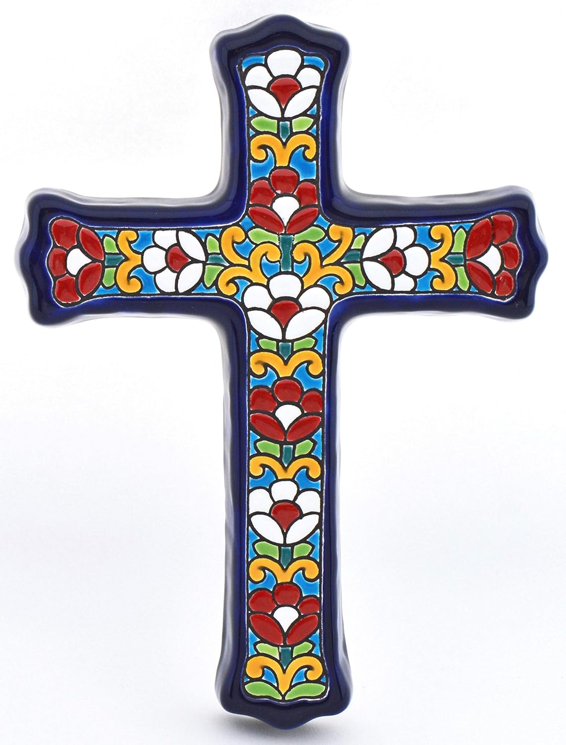 ART ESCUDELLERS Handmade Christian Cross Wall Art for Home Decor, Jesus Crucifix Decorations for Catholic and Religious People with Faith