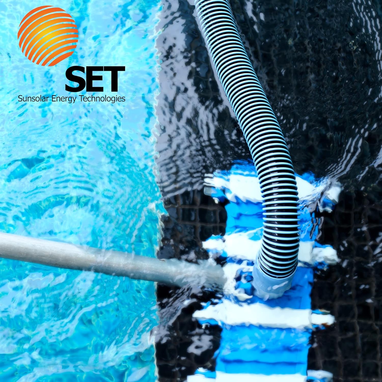 スイミングプール 商用グレード 真空ホース 長さ1.5インチ - 35フィート スイベルエンド付き