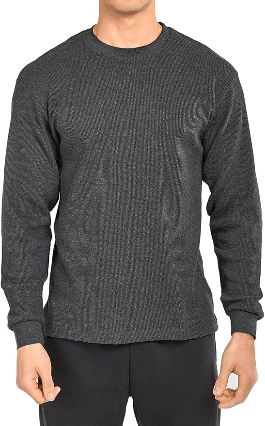 alfani thermal knit waffle crew