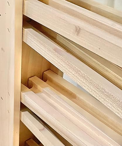 Miniatura 5 de Pista de mármol doble de madera auténtica de lujo. Diseño excesivo, construcción amish. Aproximadamente 25 "x 25", 8 niveles de pistas gemelas: más