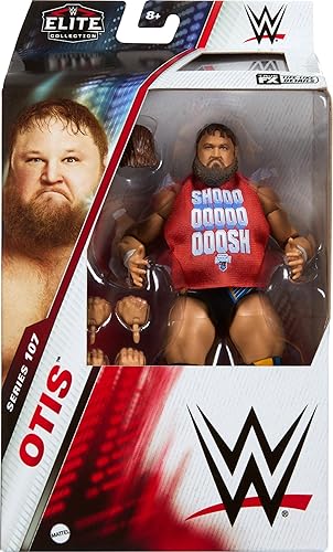 Miniatura 2 de Mattel WWE Elite - Figura de acción y accesorios, Otis coleccionable de 6 pulgadas con 25 puntos de articulación, aspecto realista y manos