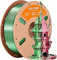 Vista 23 de ERYONE Filamento de ácido poliláctico (PLA) de seda para impresora 3D, de 1.75 mm +/- 0.03 mm, carrete de 1 kg (2.2 libras), verde esmeralda seda