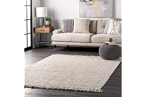 nuLOOM Jute Jute Tassel Hand Woven Rug - 6'x9'