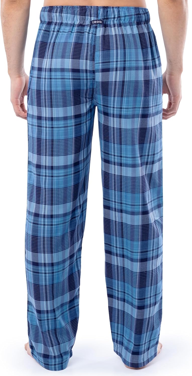 IZOD Men's Poly-rayon Yarn-dye Woven Sleep Pant Pajama Bottom - Image 2
