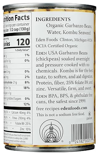 Miniatura 2 de Eden Foods Garbanzos orgánicos 15 onzas