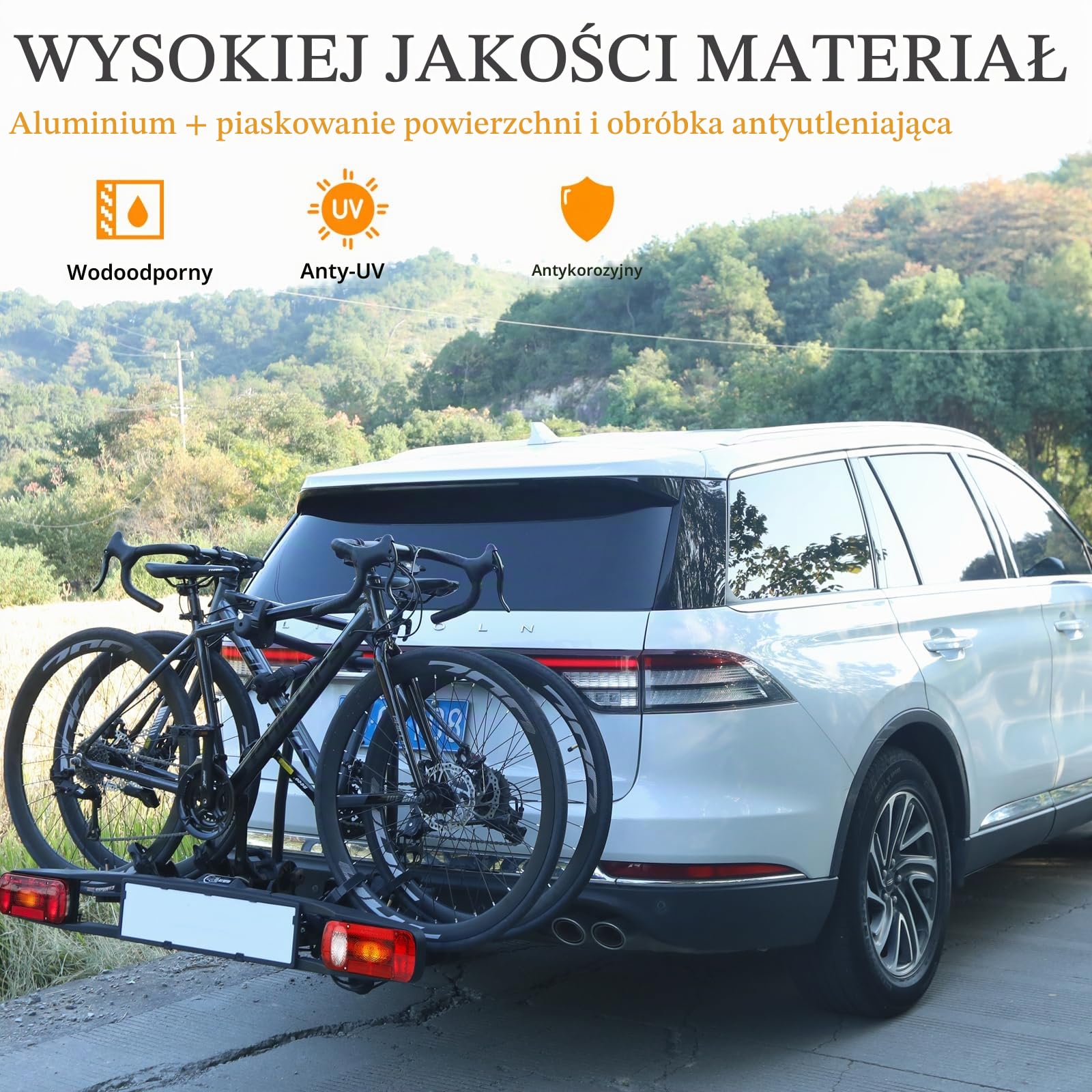 Zestaw 3 uchwytów ramowych do bagażnika na rowery 25 cm + 32 cm + 45 cm długości, uniwersalny uchwyt ramowy, z zamkiem, aluminiowy na rury w kształcie U: Ø 2,5-3 cm, średnica ramy rowerowej: Ø