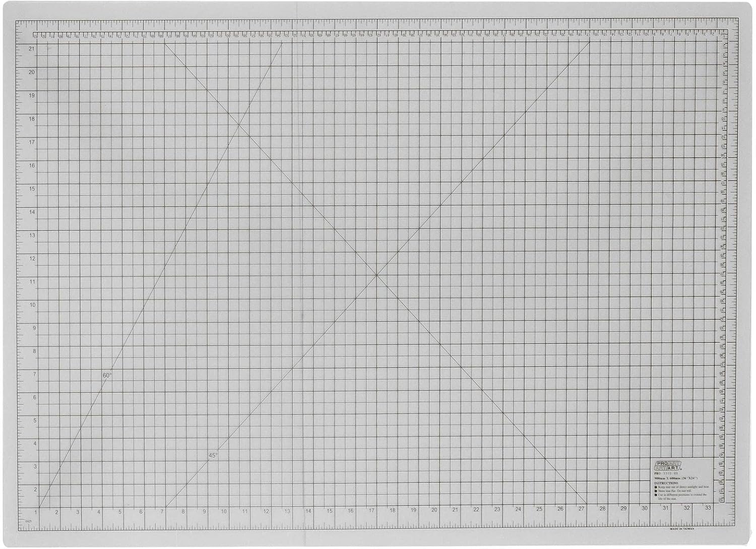 Pro Art Cutting Mat 24X36 White