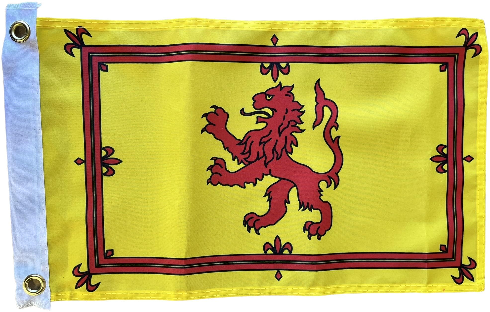 NWFlags Scotland Rampant Lion Flag 17" x 11" 75d Premium Polyester | Polyester 1.5x1 foot material flag with 2 Eyelets