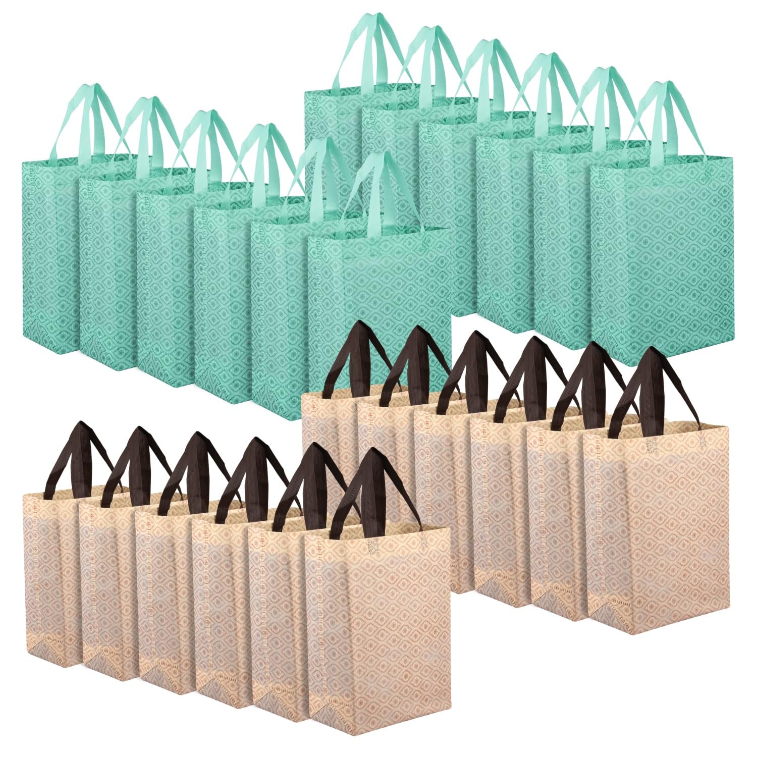 Kuber Industries Shopping Handbag | Grocery Handbag | Shopping Bag | Grocery Shopping Bag | Reusable Shopping Bags | Vegetable Bag | Eye-Print Carry Bag | Pack of 24 | Multicolor (B0CKF3PHDZ) Amazon Price History, Amazon Price Tracker