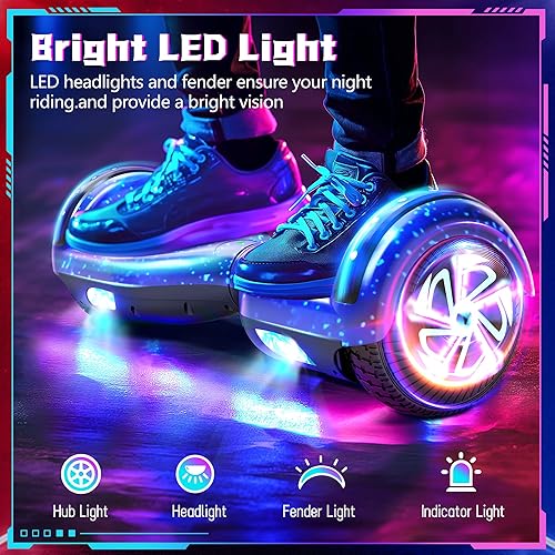Miniatura 5 de SISIGAD Scooter, 6.5" Flash Wheels & Corlorful LED Lights, All for Girls Boys Kids Ages 6+
