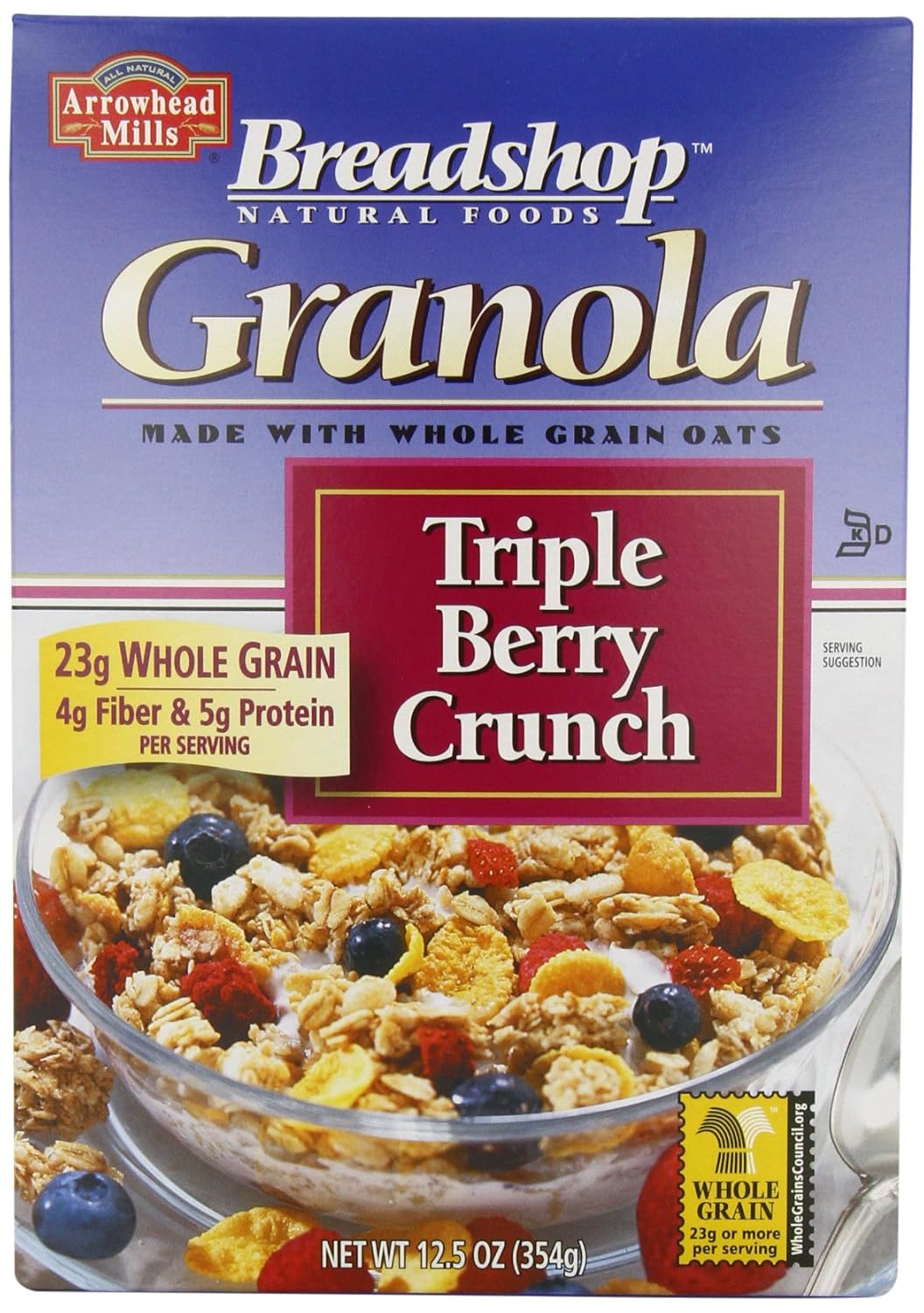 Granola Cereal, Triple Berry Crunch, 12.5Ounce