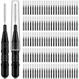 120 Pieces Braces Flossers for Cleaner Interdental Brushes Between Teeth, Toothpick Dental Tooth Flossing with Soft Bristles 360° Bendable Oral Dental Hygiene Flosser Cleaning Tool