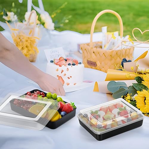 Miniatura 7 de TeamFar Molde para lasaña, de acero inoxidable de 9.4 pulgadas, con revestimiento antiadherente, para horno, rectangular, para hornear, asar,