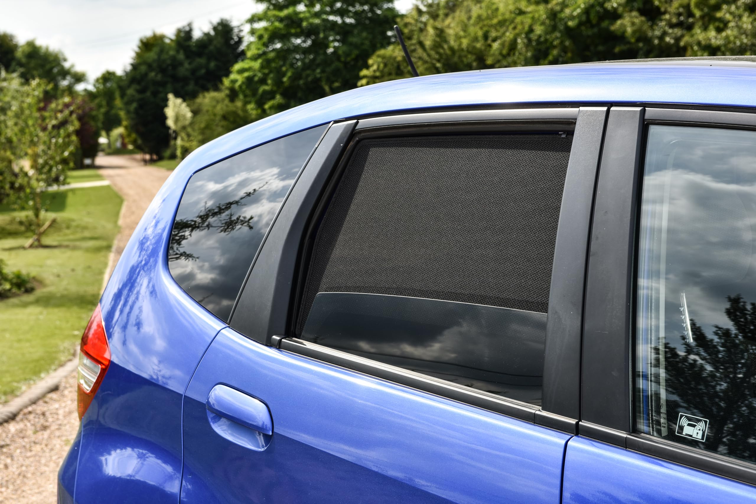Set de Car Shades Compatible avec Honda Jazz 2008-2015 (6-pièces) Pare-Soleil sur Mesure pour Voiture