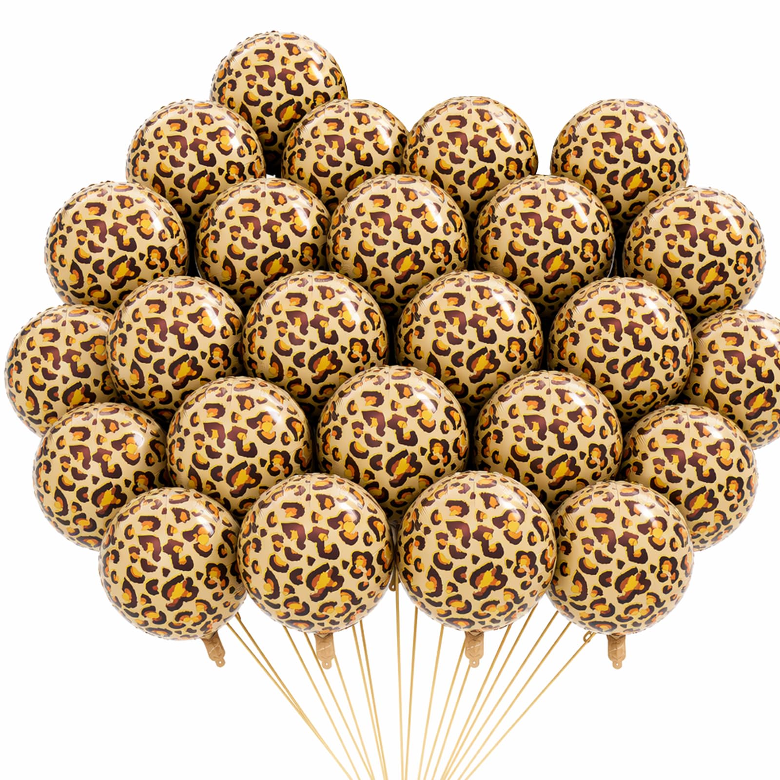 25 Pcs Leopard Print Balloons, 18 Inch Leopard Balloons Decorations