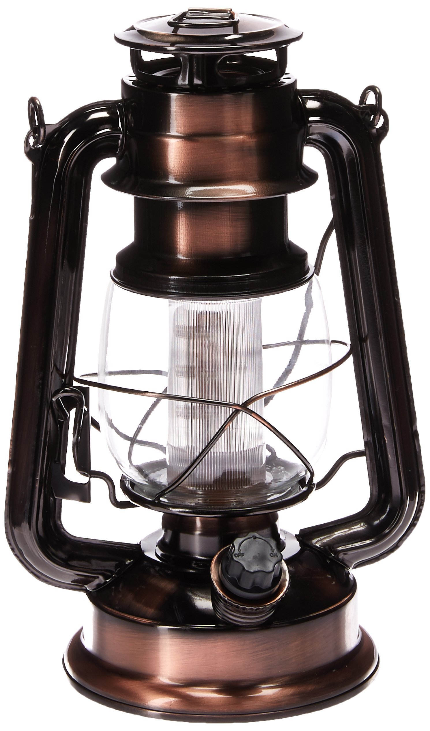 Northpoint190462 12 LED Vintage Style Outdoor Lighting Lantern for Multi Purpose Use, 150 Lumens, Copper