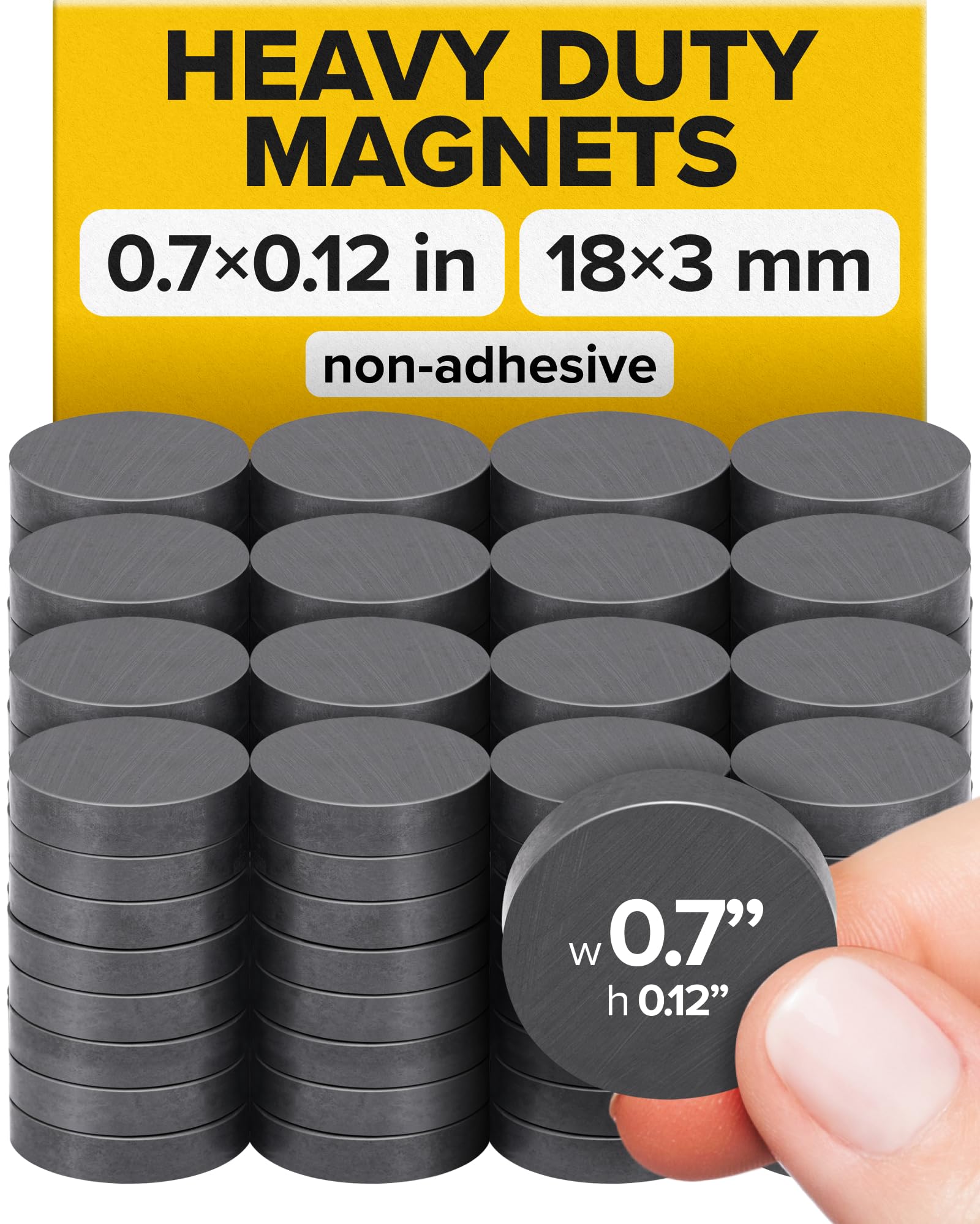 Strong Ceramic Ring Magnets, Countersunk Hole, 1.2x0.18 (30x4.5mm), 40 Pcs — Amazon image 30