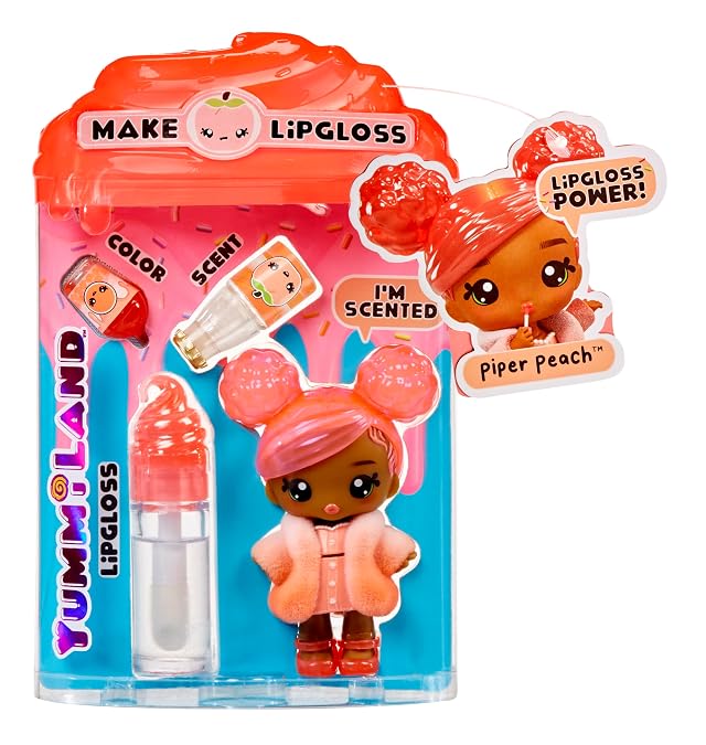 Yummiland Lipgloss Doll- Piper Peach Ages 4