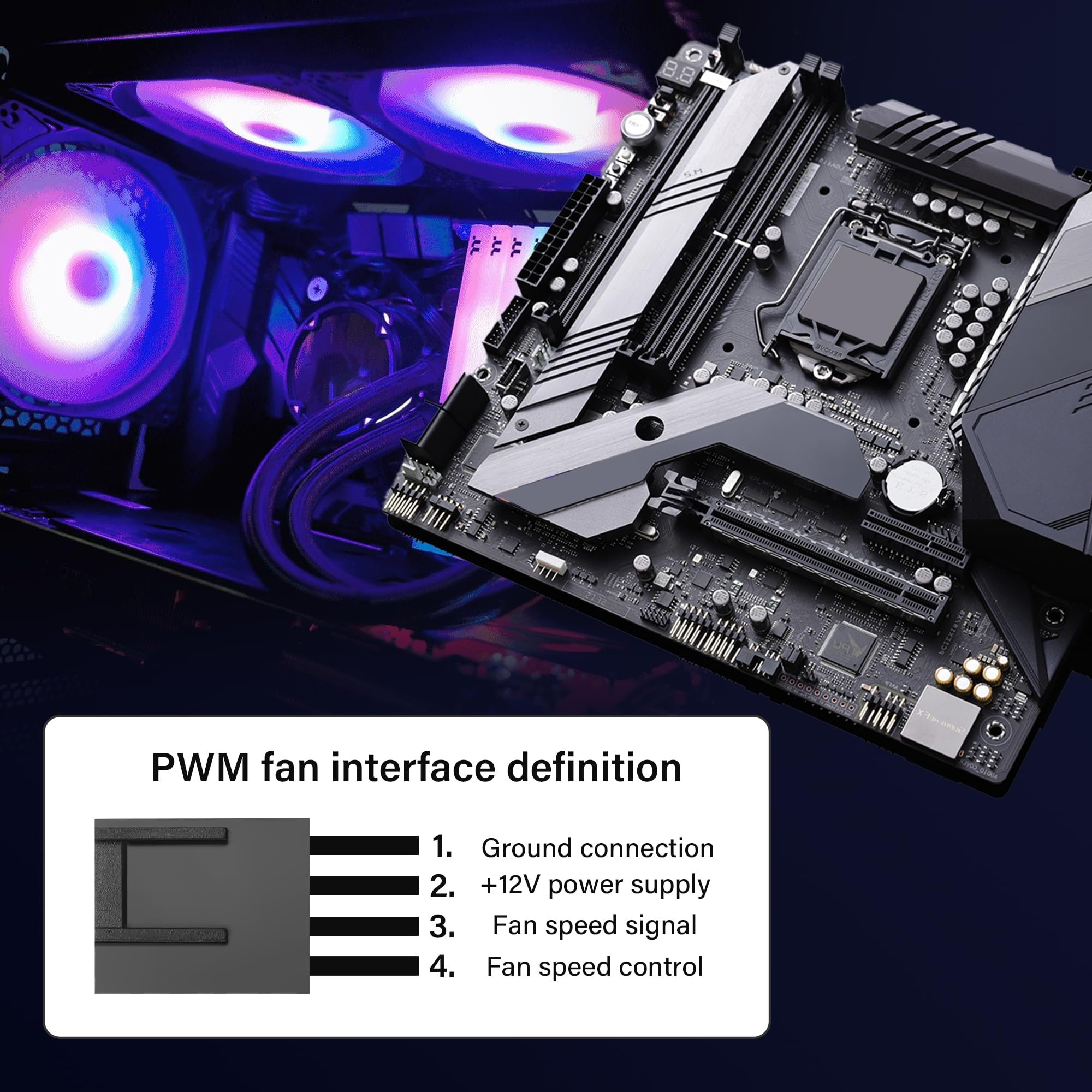 Ventilateur PCI Pour PC - 12V, 2500 Tr/min, 28 CFM - Double Prise 4 Pins - Refroidissement Cartes Graphiques Et Extensions - 3