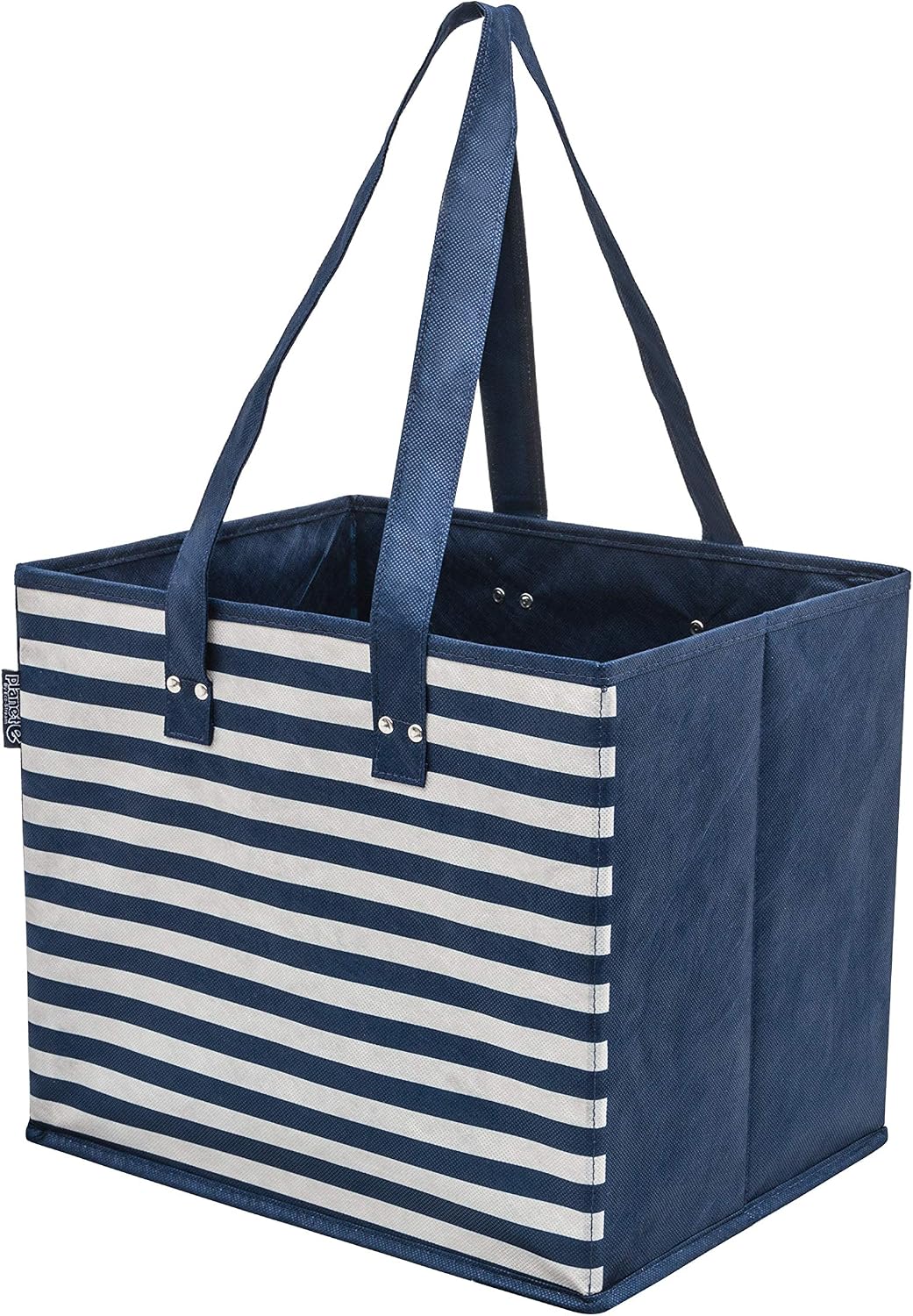 PLANET E Reusable Foldable Grocery Shopping Bags with Reinforced Bottoms (Pack of 2) image 5
