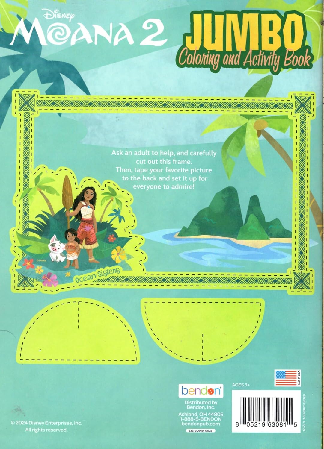 Moana 2 - Sisters Across the Waves - Coloring & Activity Book      Paperback – Large Print, January 1, 2019