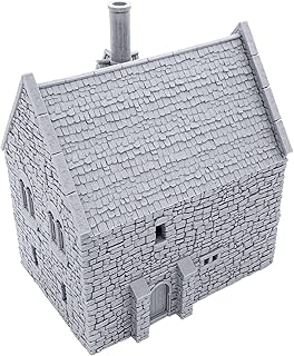 Norman Stone Manor by Printable Scenery, 3D Printed Tabletop RPG Scenery and Wargame Terrain 28mm Miniatures