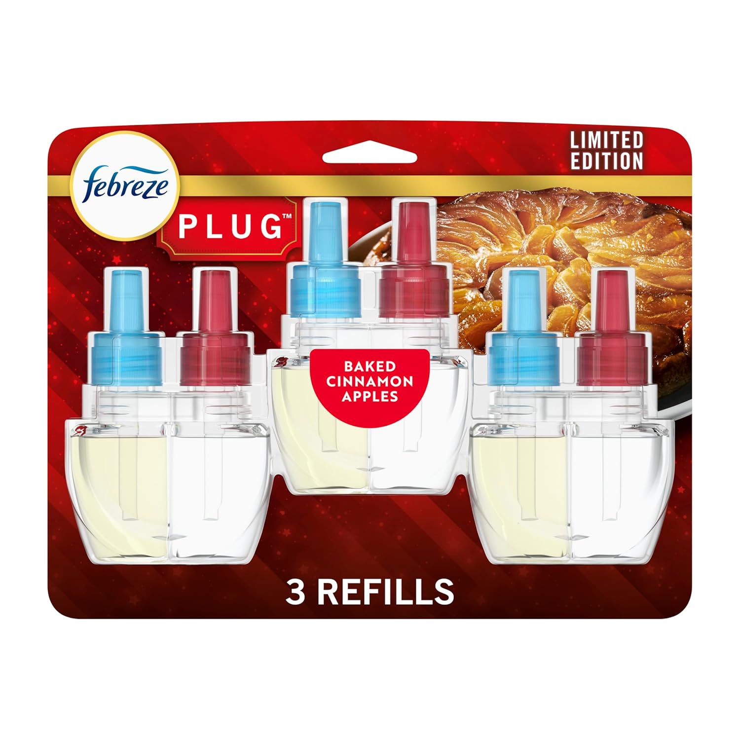 Febreze Plug In Air Freshener Odor-Fighting Scented Oil Refill Air Fresheners for Home and Bathroom and Kitchen Long