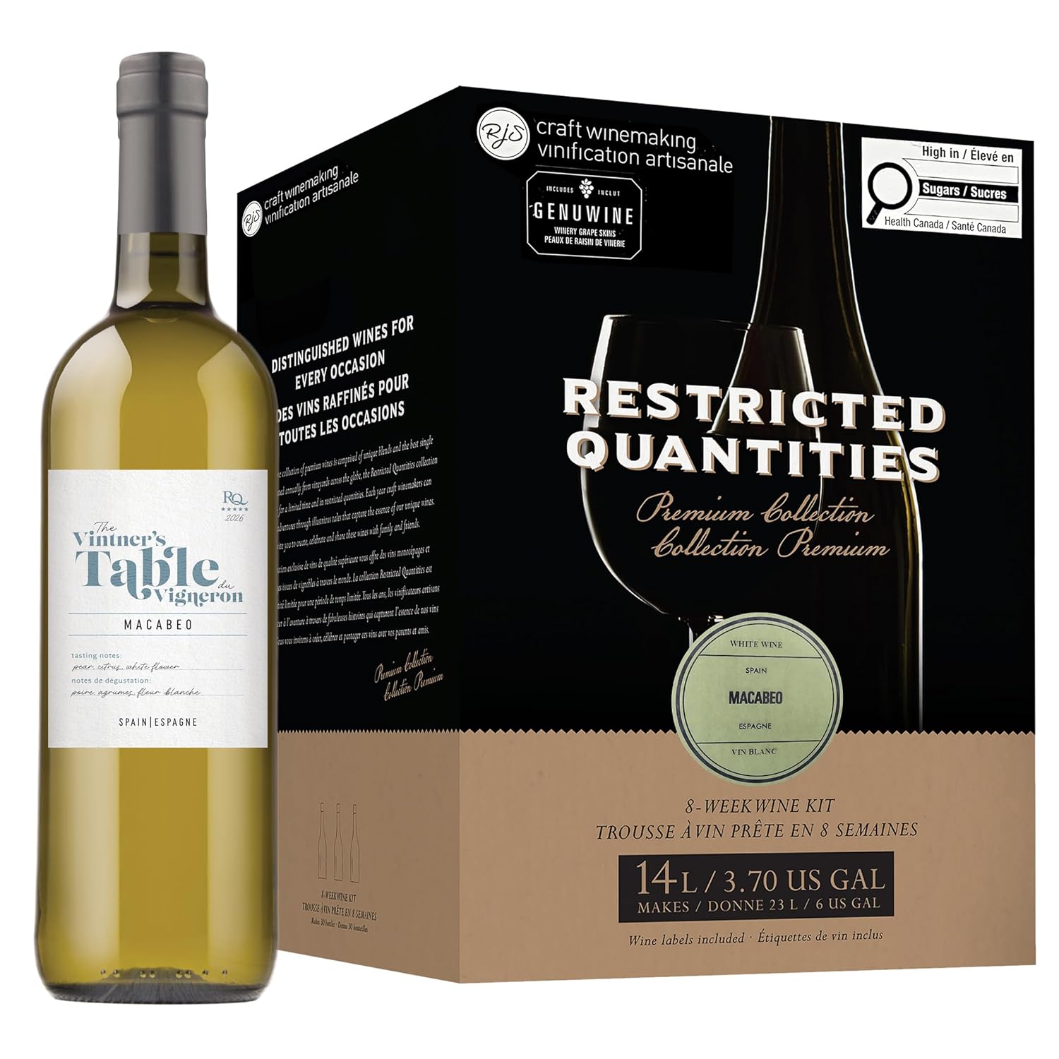 RJS RQ26 Macabeo Wine Making Ingredient Kit