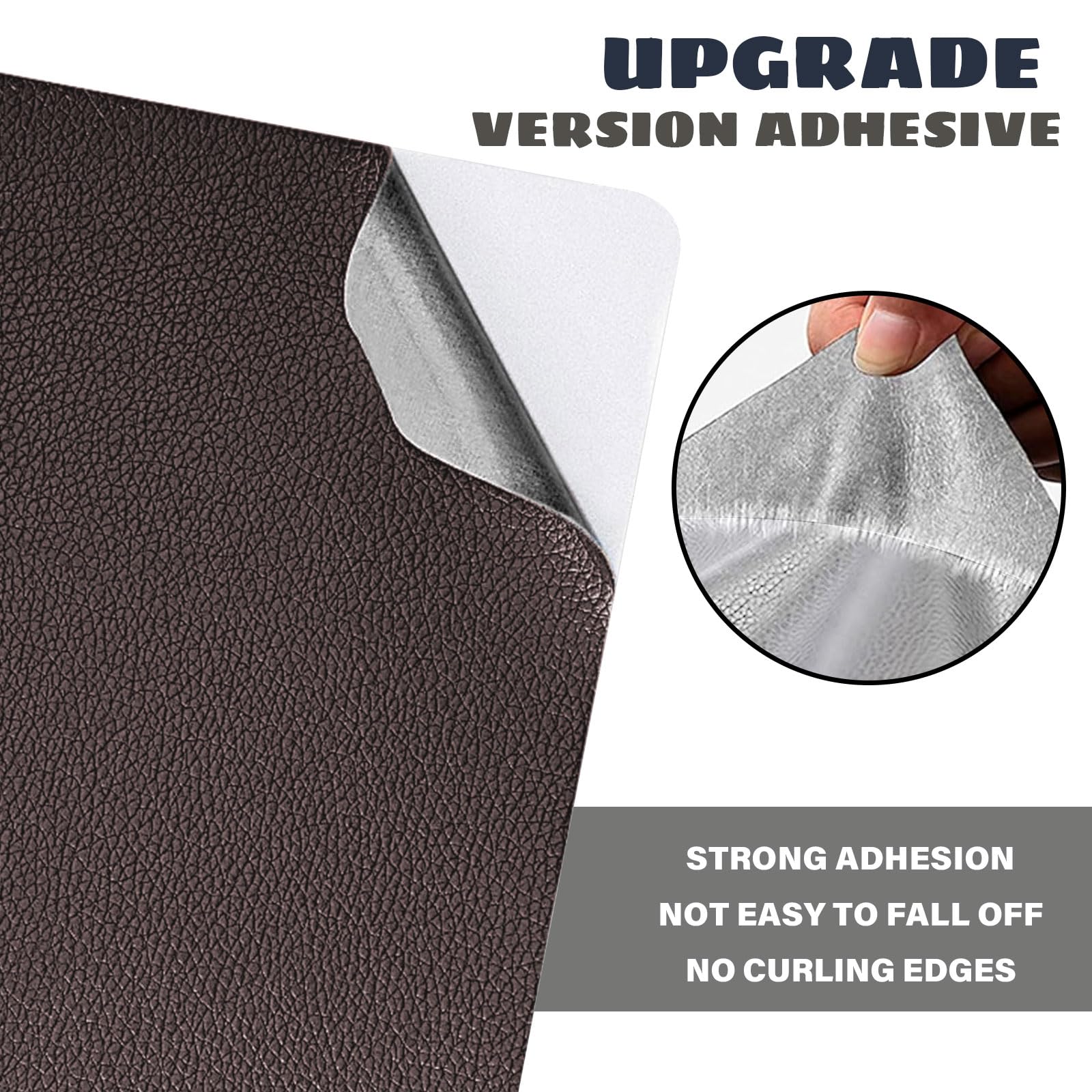 Leder Reparatur Patch, 30 x 100cm Kunstleder Selbstklebend, Lederflicken Selbstklebend Leder Reparatur Patch, für Sofa, Möbel, Autositze, Jacken, Taschen (Kaffee)