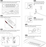 Vista 6 de 5 luces LED delanteras para parrilla compatibles con accesorios Ford Bronco 2021 2022 2023 2024 2/4 puertas Badlands Wildtrak Everglades y primera