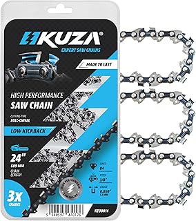 24 Inch Chainsaw Chain 3/8" Pitch, 050" Gauge, 84 Drive Links, fits Husqvarna 460 (Rancher), Stihl 33RS 84 25"/24" MS390, MS310, MS361 MS460, MS500, Echo, Jonsered, 72LPX84CQ, E84 (3 Chains)