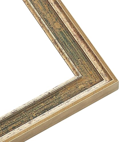 Marco de fotos de madera maciza marrón de 18 x 24 pulgadas de ancho de 1.5 pulgadas | Profundidad del marco interior de 0.4375 pulgadas | Marco de