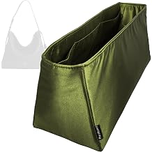Premium Satin Silk Insert for Coach Mott Messenger Olive, Bag 38, Lightweight Organizer, Zipper Pocket Tapered Shape