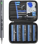 Mini Electric Screwdriver Set, SOONAN 120 in 1 Small Portable Cordless Power Screwdriver Set with 100 Precision Bits & LED Light & 20-bit Tool Set Handy Repair Tool for Phone Watch Camera Laptop