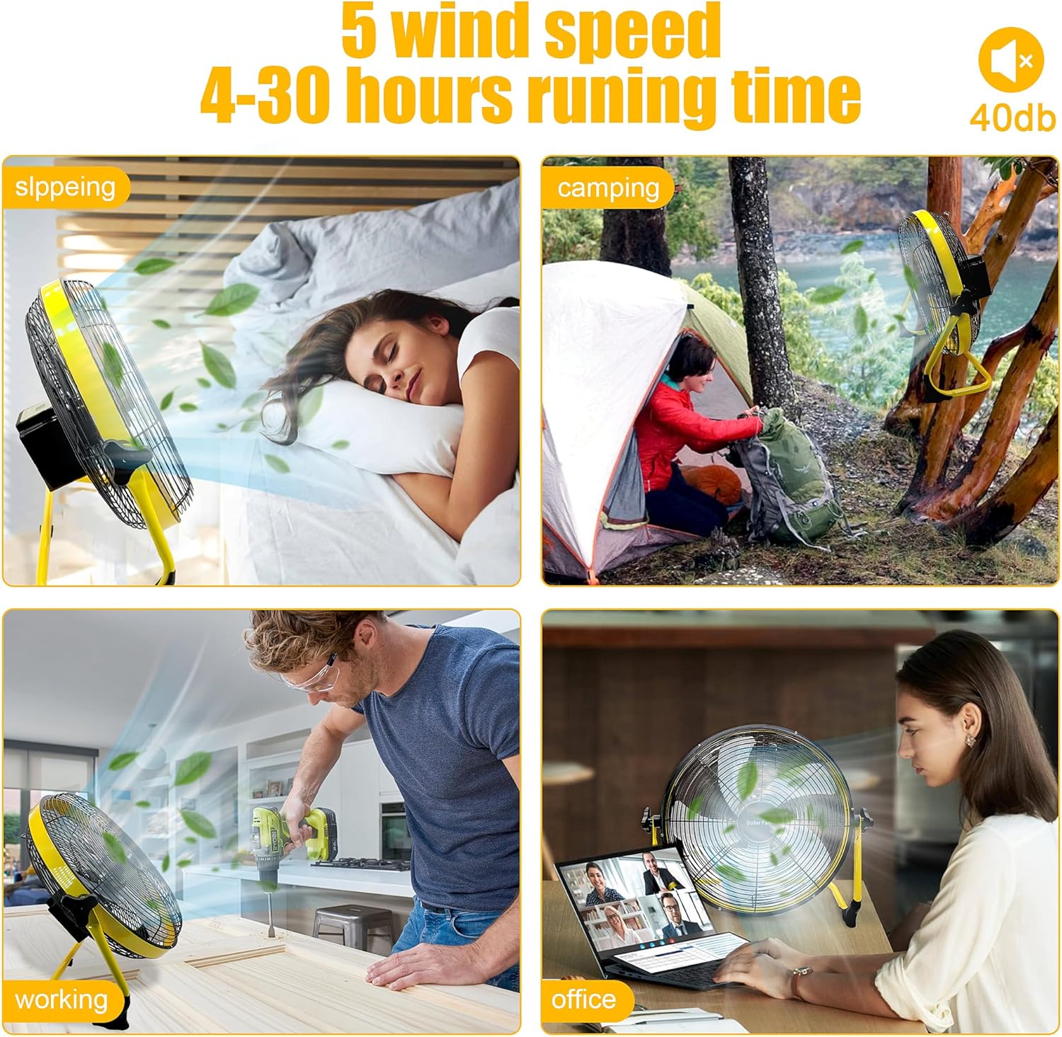 Versatile Portable Fan for Various Activities