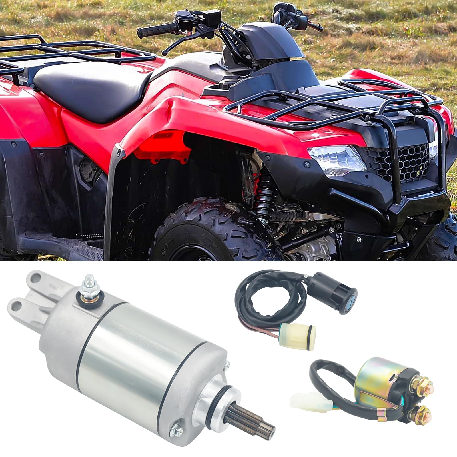 Arrancador Con Relé E Interruptor De Encendido Para Honda FourTrax Foreman Trx450s Es Fe Fm 1998 2004 Trx500fe Fm Tm Fpe Fpm 2005 2011 - Foto 3