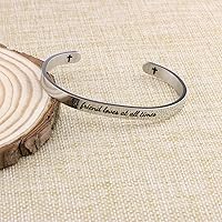 Vista 10 de JoycuFF - Pulseras inspiradoras para mujer, con mensaje grabado, regalo de navidad o cumpleaños