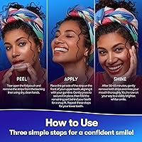 Vista 7 de Tiras blanqueadoras dentales MySmile, Tiras blancas con infusión de hidroxiapatita, Blanqueamiento dental sin sensibilidad con ingredientes