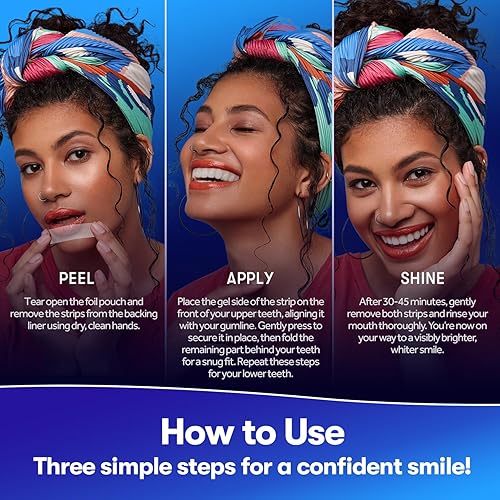 Miniatura 7 de MySmile Tiras blanqueadoras de dientes, tiras blancas con infusión de hidroxiapatita, blanqueamiento dental no sensible con ingredientes naturales