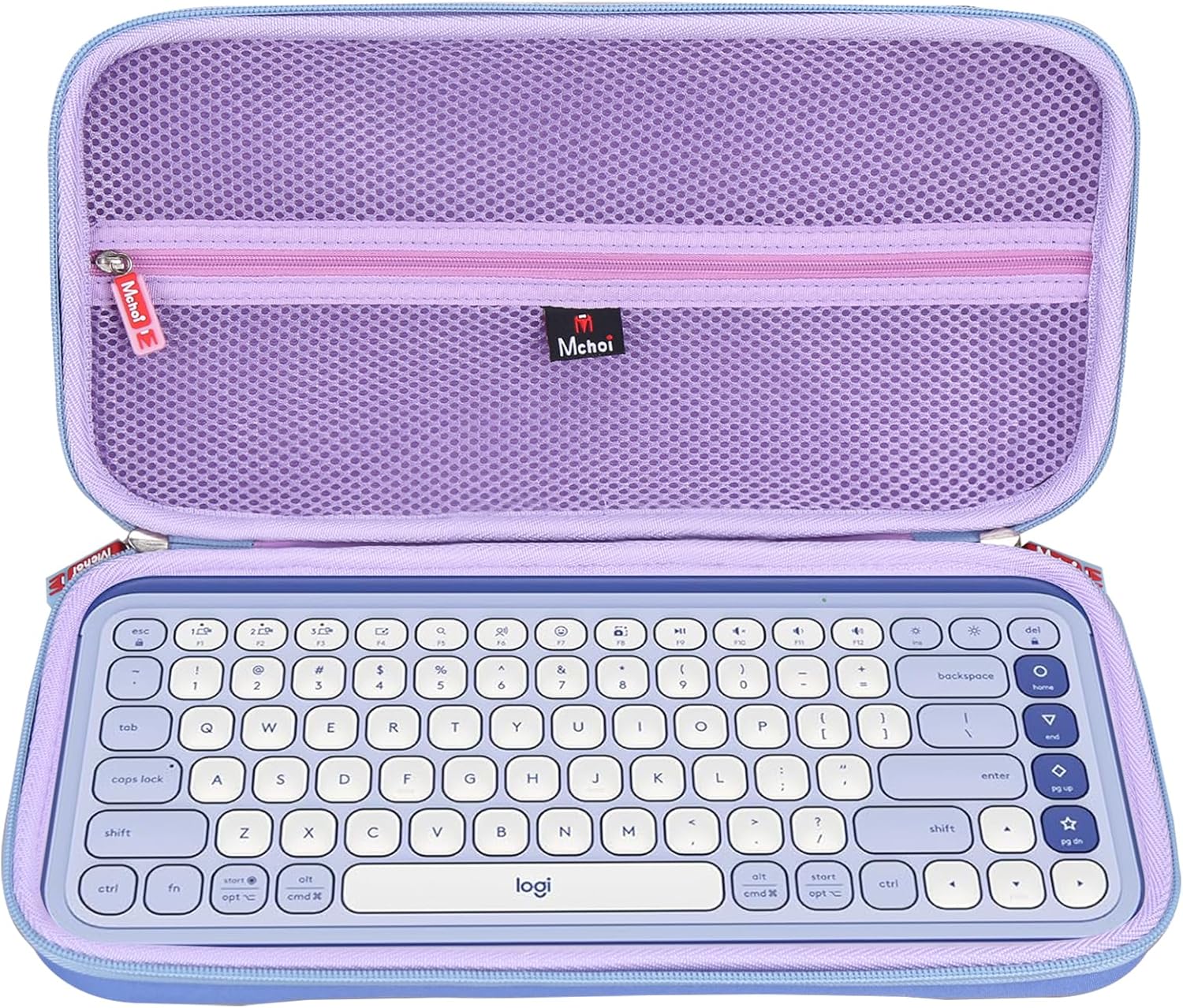 Mchoi Keyboard Case Compatible with Logitech POP ICON Keys Keyboard (Lilac, POP ICON Case) - Image 2