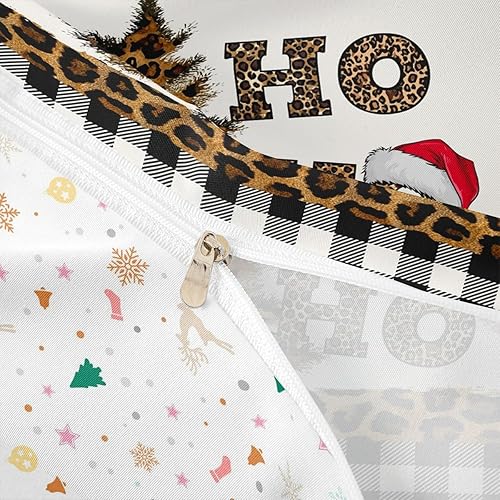 Vista 117 de Juego de funda de edredón rosa de Navidad para niñas, tamaño matrimonial, lindo juego de ropa de cama de dibujos animados de pingüino de Papá Noel