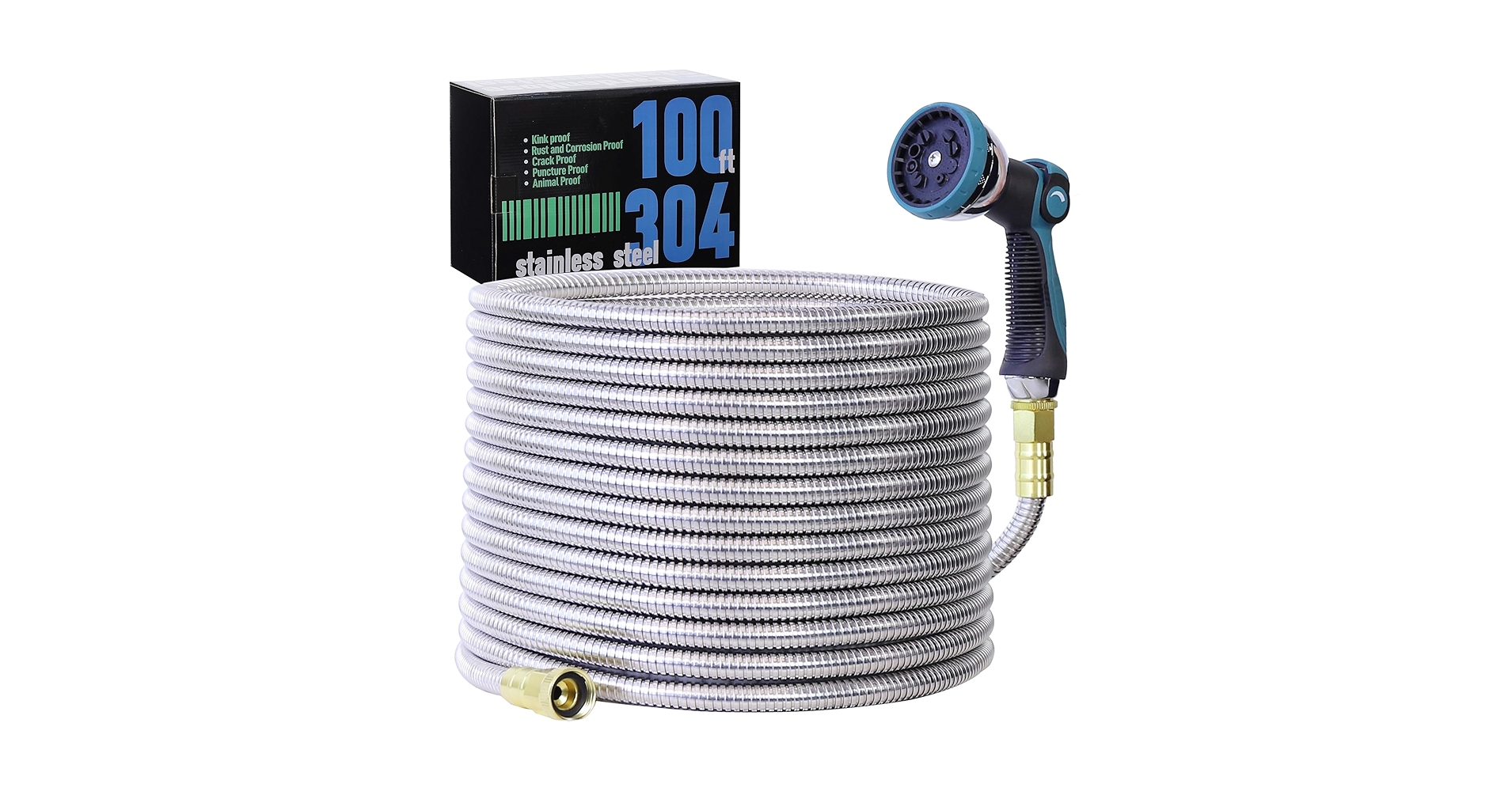 Amazon.com: 100FT Garden Hose, 304 Stainless Steel Water