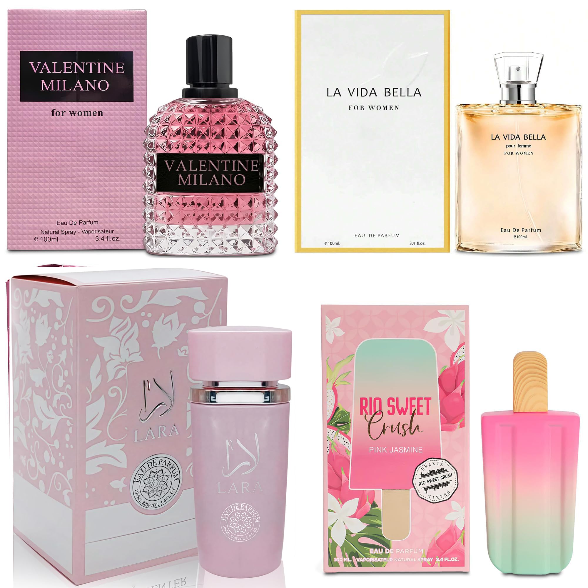 Amazon.com : 4 Piece Women Perfume Set Eau de Parfum,Women's