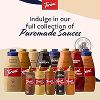 Vista 6 de Torani Puremade Salsa de caramelo y chocolate amargo variado, paquete de 2 para postres y bebidas de café, 16.5 onzas Ea