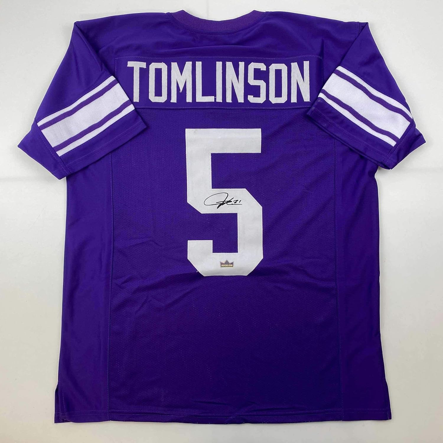 Facsimile Autographed LaDainian Tomlinson TCU Purple Reprint Laser Auto College Football Jersey Size Men's XL