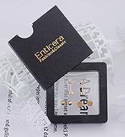 Vista 62 de G23 Titanium Earrings 5A+Cubic Zirconia Flat Back Stud Earrings 14K Gold Hypoallergenic Nap Earrings 2-5MM Tiny Handmade Cartilage Stud Earrings for