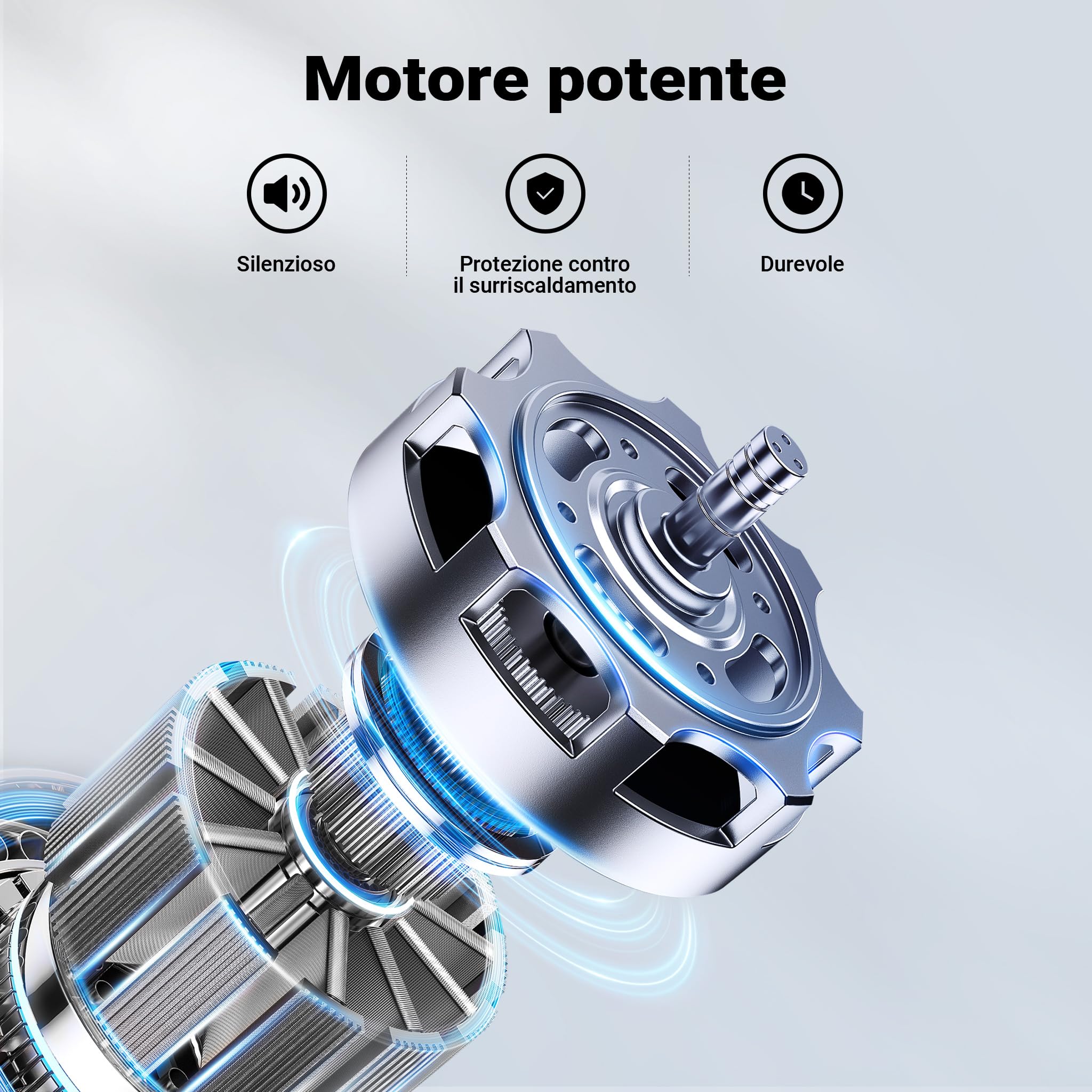 Wiltec Pompa sommersa con sensore 550W, pompa a immersione per acque chiare con 2 modalità di funzionamento, 11500 l/h, prevalenza 8,5 m, profondità 7 m